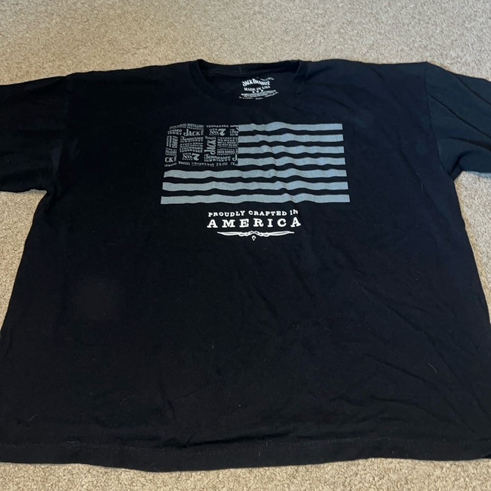 Jack Daniel’s black flag tshirt Proudly Crafted in America 2XL XXL